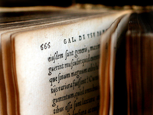 Kniha v latinčine, zdroj Flickr